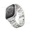 Adecuado para Correa de Apple Watch Tank Business Hebilla de Mariposa de Metal Correa de Acero Correa Applewatch1109 Transfronteriza