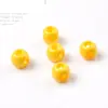Pintura acrílica de 8 mm cuentas de 4 vías perforadas de cuatro vías cuentas sueltas cadena para teléfono móvil con cuentas pulsera accesorios de joyería diy