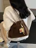 Bolsa de Pelúcia Outono e Inverno 2026 Nova Versátil Fashion Tendência Bolsa Tote de Ombro para Mulheres