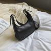 Bolso Vintage para Debajo del Brazo para Mujer 2026 Moda Simple Versátil Bolso de Mano Media Luna Hombro Cruzado Bolso Dumpling Tendencia para Mujeres