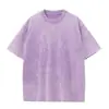 Camiseta Oversized Lavada Vintage com Estampa em Cera