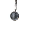 Plata 999 Sólida Amarilla Dios de la Riqueza Colgante Jiyan Redondo Colgante de Marca Zakiram Ping An Naff Accesorios de Collar
