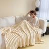 Manta de Pelúcia de Pelo de Coelho Classe A, Manta de Sofá, Manta Quente para Quarto no Outono e Inverno com Ar Condicionado, Manta de Veludo Leite, Super Macia