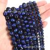 Fundido Ming comércio natural turmalina olho de tigre contas soltas otimizadas cristal contas redondas acessórios pulseira colar de contas