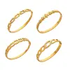 Conjunto de Pulsera con Broche en Forma de Anillo Incrustado con Circonita Geométrica Estilo Europeo y Americano, Chapado en Oro PVD, Conserva el Color, Joyería Sencilla y de Alta Calidad