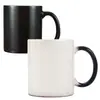 Mudança de cor de fábrica Revestimento de caneca Transferência de calor para caneca Sublimação cerâmica atacado brilhante fosco caneca com mudança de cor mágica