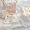 Ropa Interior para Niñas de Algodón para Bebé Estilo Conejo Lindo Rosa Clase A 10A Antibacteriana Entrepierna Extendida Cintura Media Ajustada al Cuerpo Calzones Estudiantiles