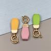 Mini Colgante Llavero de Piel de Cordero Francesa, Llavero Personalizado para Pareja de Coche, Colgante Corto de Bolsos Colorido y Lindo