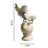 Ornamentos de Coluna Romana Retro Francesa Anjo Estilo Antigo Ocidental Artesanato para Decoração de Casa Sala de Estar Armário de Vinho Janela