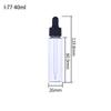 Al por mayor en stock 10 20 30 50 ml frasco gotero de aromaterapia con gotero para suero aceite esencial PET transparente de plástico dispensador
