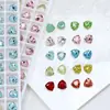 Cristales Dongzhou Triangulares 7mm Coloridos con Base Puntiaguda para Uñas Rhinestones Pequeña Cabeza de Tigre Forma Triangular Rhinestones Accesorios para Uñas DIY