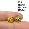 30 Liga Esmaltada Dourado Brilhante Estilo Chinês Estilo Retrô Joias Saco da Sorte Pequenos Pingentes Acessórios para Joias Artesanais DIY Pingentes