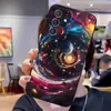 Adecuado para fundas de teléfono Samsung S25 Ultra, fundas protectoras A57, fundas suaves de TPU S24 con temática espacial y fundas S26 PLUS con temática de planetas