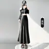 Saia de Cetim de Acetato para Mulheres, Novo Estilo de Verão, Saia de Sereia de Alta Qualidade e Elegante, Saia de Comprimento Médio Justa que Molda o Corpo