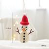 Colgantes pequeños creativos de fieltro navideño transfronterizo Fieltro de lana Muñeco de nieve navideño Anciano Alce Casita pequeña Adornos para árbol de Navidad
