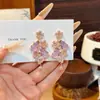 Salón de Jade Escuchando la Primavera: Nuevos Pendientes Clásicos Estilo Chino Flor de Calabaza, Diseño Largo, Pendientes de Estilo Nacional de Lujo Ligero de Nicho, Chapados en Cobre