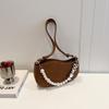 Bolso de diseño nicho para mujer 2024 nuevo de moda con cuentas combinable para ir al trabajo, bolso de hombro de moda europea y americana tipo bandolera al por mayor