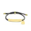 Pulsera Personalizada con Logo de Publicidad Transfronteriza, Pulsera Trenzada de Acero de Titanio Grabado con Corazón Diagonal Multicolor para Regalo Navideño