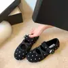 Zapatos Planos de Ballet Otoño Mujer 2026 con Nuevo Estilo Versátil Zapatos Mary Jane Puntos Suela Suave Estilo Coreano Cruzados