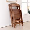 Silla plegable silla de respaldo para el hogar silla de bambú de madera maciza silla plegable para comedor silla de oficina para computadora taburete simple portátil engrosado