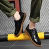 Capa superior piel de vaca vintage zapatos de entrenamiento alemanes para hombre cuero genuino costuras reforzadas suela de piel de vaca zapatos deportivos casuales para hombre modernos