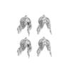 Hebilla de acero inoxidable, hebilla de cuentas doradas, hebilla de cadena de cuentas de acero de titanio, hebilla de cuentas para cabeza de collar de perlas, joyería DIY