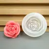 Vela Aromática Flor Rosa Lótus Molde de Silicone Gesso Molde para Bolo de Chocolate Flor DIY
