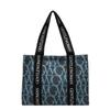 Bolso de lona transfronterizo para mujer, venta al por mayor, bolso de gran capacidad, bolso de mano de color contrastante, bolso de hombro informal de moda, bolso de mano para ir al trabajo.