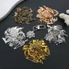 Serie de Halloween de 100 Aleaciones Mixtas Colgantes de Esqueleto Imitación Araña Mago Calabaza Accesorios para Joyería DIY