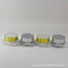 Fábrica 20g creme creme 5g espelho frasco redondo 10g acne simples frasco de creme pérola acrílico 15g fracionado
