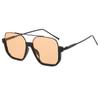 Gafas de sol retro con montura grande, doble haz y antiluz azul, cuadradas, con montura inferior, para mujer, para sesiones de fotos callejeras de celebridades online