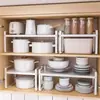 Estante de cocina retráctil para encimera, partición de gabinete, estante de capas, gabinete, almacenamiento de condimentos, estante para ollas, estante pequeño de escritorio