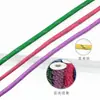 Corda Redonda Trançada de Núcleo de Seda Refletiva de 32 Fios, Seda de Baixa Elasticidade 150D, Cordão para Celular, Acessórios de Vestuário, Corda para Chapéu DIY