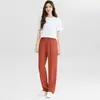 Verano 2026 Nuevo Estilo Color Sólido Versátil Casual Holgado Pierna Ancha Rectos Pantalones Deportivos para Mujer con Cintura Elástica