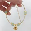Nuevo diseño de corte Pulsera de campana de jade Hetian para mujer regalo personalizado año nuevo mujer Hanfu lujo ligero