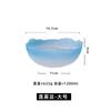 Prato de Frutas Criativo Japonês Tigela de Salada Transparente Borda Dourada Lótus Azul Névoa Simples Casa Hotel Tigela de Prato Frio Conjunto Lavador de Chá