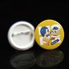 Fornecimento de Botons de Folha de Flandres, Badges de Estudante, Badges Criativos de Desenho Animado com Flash Duplo, Brindes Empresariais Personalizados