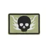 Conjunto de Patches de Tecido Bordados Estilo Caveira Guerreira, Patches Decorativos DIY para Roupas, Sapatos, Chapéus, Bolsas, Etc. Patches de Emblema