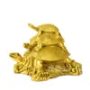 Trompete de Latão Tartaruga Dragão Mãe Tartaruga Dragão Terceira Geração Tartaruga Artesanato de Latão Enfeites Artesanato