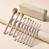Set de Pinceles de Maquillaje para Principiantes Sombra de Ojos Rubor Pincel de Contorno Especial para Maquilladores Principiantes Juego Completo de Herramientas de Pinceles Venta al Por Mayor