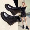 Botas Martin estilo británico para mujer, nueva colección otoño/invierno 2026, suela gruesa, modernas, versátiles, botines, botas de algodón con forro de felpa para mujer