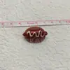 Comida de simulação sushi pão pizza diy cola de gota acessórios para celular broche personalizado joias artesanais de resina