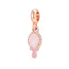 Colgante de Cámara de Flor Dulce de Oro Rosa Hecho a Mano con Cuentas Transfronterizo Colgante para Pulsera de Abalorios DIY Hecho a Mano