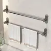 Suministro del Fabricante Toallero de Baño de Barra Única Montaje en Pared sin Taladro Estante de Almacenamiento Colgador de Toallas para Baño y WC