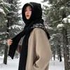 Pasamontañas Transfronterizo para Mujer, Bufanda con Gorro de Lana Cálido de Invierno, Capucha de una Pieza, Protector de Hombros, Bufanda para el Cuello, Gorro de Punto