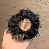 Lazo de Satén de Cristal Resistente Dulce y Exquisito para el Cabello para Mujeres, Cuerda de Cabello de Alta Gama, Accesorio para el Cabello de Banda de Bola de Alta Elasticidad