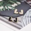 Pendientes Sencillos y Únicos de Corazón de Amor para Mujer, Pendientes de Lujo de Gama Alta para Otoño e Invierno, Pendientes de Diseño de Nicho, Nuevo Estilo 2022