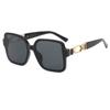Cadena de candado para caja caliente transfronteriza gafas de sol moda gafas de sol con estampado de leopardo venta al por mayor gafas de sol de calle europeas y americanas mujer