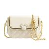Bolsa popular feminina deste ano 2024 primavera nova moda para todos os jogos clássico bordado de diamante ombro único corpo cruzado pequeno saco quadrado