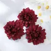 A1 Dália Simulada Flor de Seda DIY Acessórios de Cabelo, Chapéus, Acessórios de Roupa, Decoração de Parede de Flores Artificiais para Casamento, Filmagem e Televisão